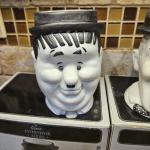 Laurel and Hardy Mugs White & Black set of 2 Collectible Express Designs