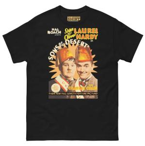 Laurel and Hardy Vintage Comedy Graphic T-Shirt