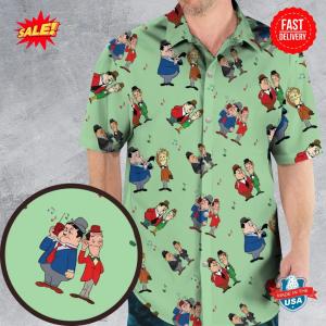 Laurel and Hardy Another Fine Mess Hawaiian Shirt
