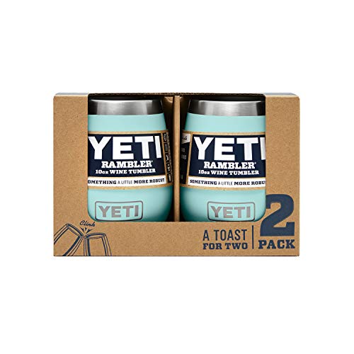 YETI Rambler Stainless Steel Wine Glass Set, Aqua