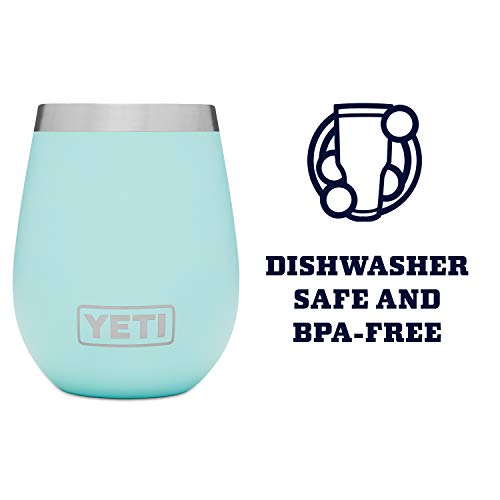 YETI Rambler Stainless Steel Wine Glass Set, Aqua