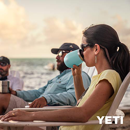 YETI Rambler Stainless Steel Wine Glass Set, Aqua