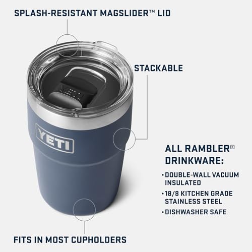 YETI Rambler Stackable Tumbler with MagSlider Lid, Red