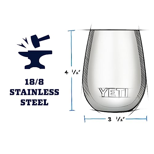 YETI Rambler Wine Glass with MagSlider Lid, Green