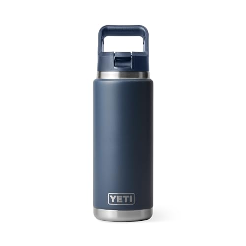 YETI Rambler 750 ml Flask with Straw Lid, Navy