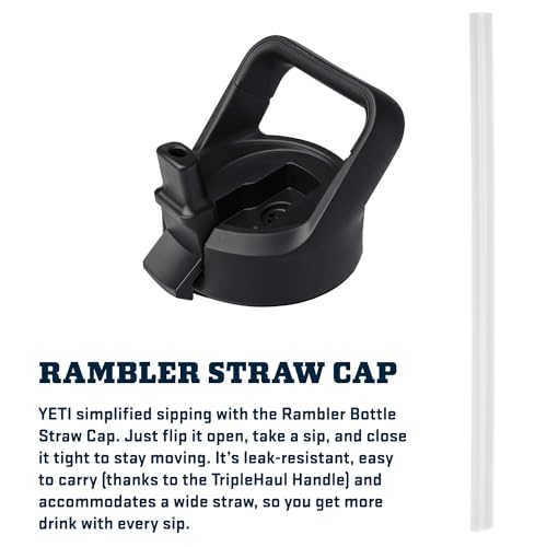 YETI Rambler 750 ml Flask with Straw Lid, Navy
