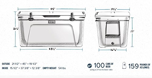 YETI Tundra 160 Cooler - White Edition