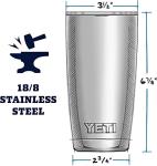 YETI 20 oz Rambler Tumbler with MagSlider Lid