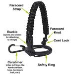 Yeti Rambler Paracord Handle - Black Speckled