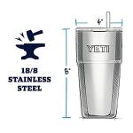 YETI Rambler 26 oz Charcoal Straw Cup