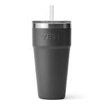 YETI Rambler 26 oz Charcoal Straw Cup