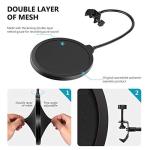 Dual Layer Pop Filter for Blue Yeti Microphones