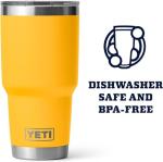 YETI 30 oz Rambler Tumbler, Stainless Steel, Alpine Yellow