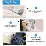 Heavy Duty Cooler Lock Brackets with Bottle Opener