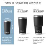YETI Rambler 10 oz Stainless Steel Tumbler - Rescue Red