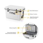 Ultra-Light 32 Quart Insulated Cooler – White & Grey