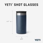 YETI Black Shot Glasses Set with Case