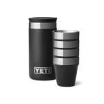 YETI Black Shot Glasses Set with Case