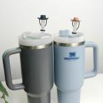 Cute Cowboy Hat Silicone Straw Covers for Stanley Cups