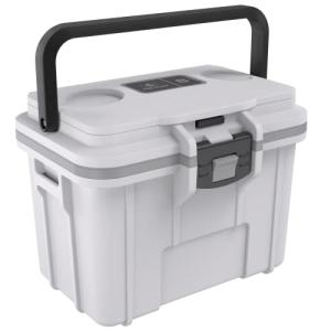 Pelican 8QT Cooler and Dry Box - White/Grey