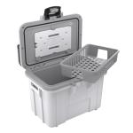 Pelican 8QT Cooler and Dry Box - White/Grey