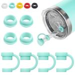YETI Cup Silicone Straw Cover Set - Seafoam