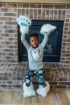 Cute Yeti Paw Mittens and Slippers Set
