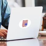 Yeti Oval Car Bumper Sticker - Are We Great Again?