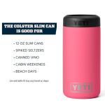 YETI Rambler 12 oz Slim Can Insulator - Tropical Pink