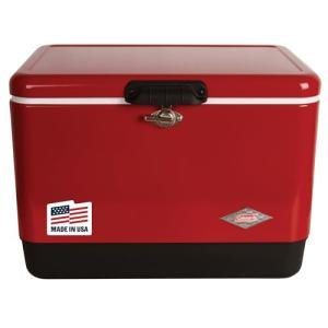 Coleman Vintage 54qt Steel Cooler with Seat