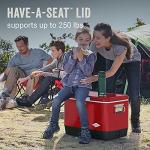 Coleman Vintage 54qt Steel Cooler with Seat