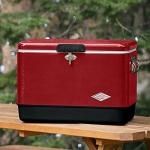 Coleman Vintage 54qt Steel Cooler with Seat