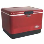 Coleman Vintage 54qt Steel Cooler with Seat