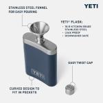 YETI Black 7 oz Flask with Funnel