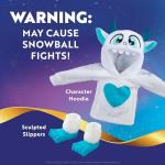 Cozy Yeti Hoodie Set with Sculpted Slippers