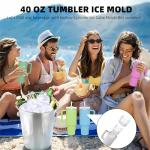 Yeti-Style Silicone Ice Mold for Tumbler