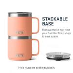YETI Rambler 14 oz Stackable Mug - Lowcountry Peach