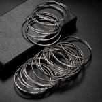 Yeti-Inspired Heart Moon Infinity Bangle Set