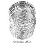 Yeti-Inspired Heart Moon Infinity Bangle Set