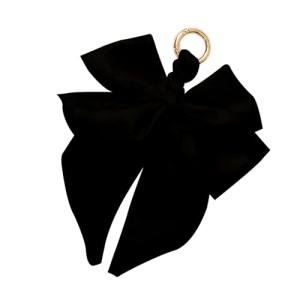 Yeti-Compatible Pinefolk Keychain - Black Bowknot