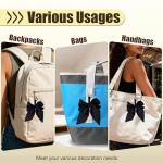 Yeti-Compatible Pinefolk Keychain - Black Bowknot