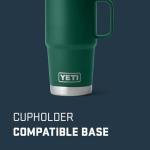 YETI Rambler 20 oz Travel Mug - Black Forest Green