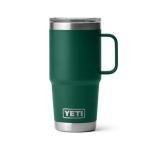 YETI Rambler 20 oz Travel Mug - Black Forest Green