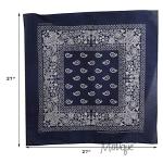 Motique Extra Large Paisley Bandana Set of 4