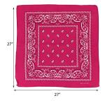 Motique Extra Large Paisley Bandana Set of 4