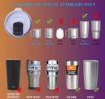 Magnetic Spill Proof Tumbler Lids - 2 Pack