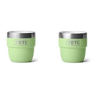 YETI 4 oz Stackable Stainless Steel Cups, Key Lime