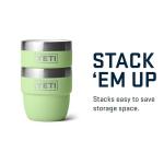 YETI 4 oz Stackable Stainless Steel Cups, Key Lime