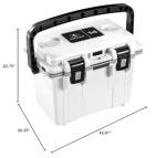 Pelican 14 Quart Lunch Box Cooler - White/Gray
