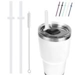 Reusable Silicone Straws for Yeti Tumbler, 2 Pack